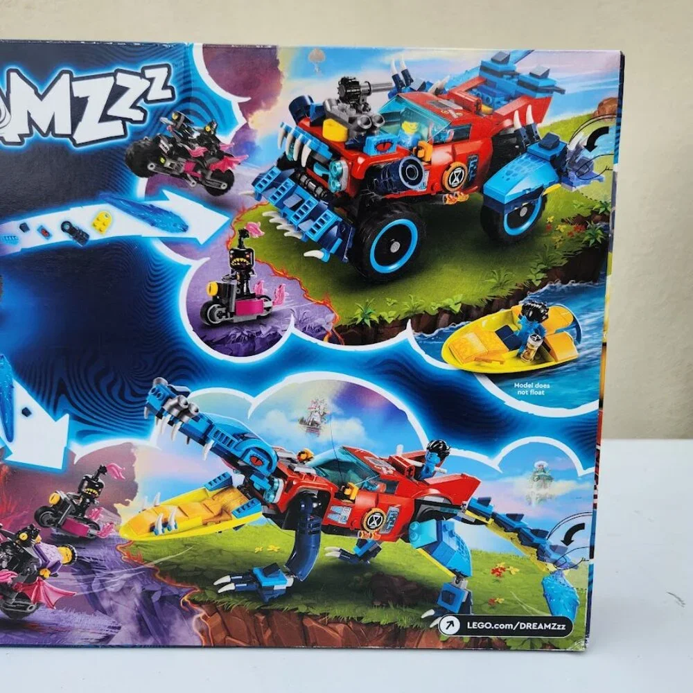 NEW LEGO DREAMZzz Crocodile Off-Road Car Truck Boat 71458 Minifigures 494 Pieces